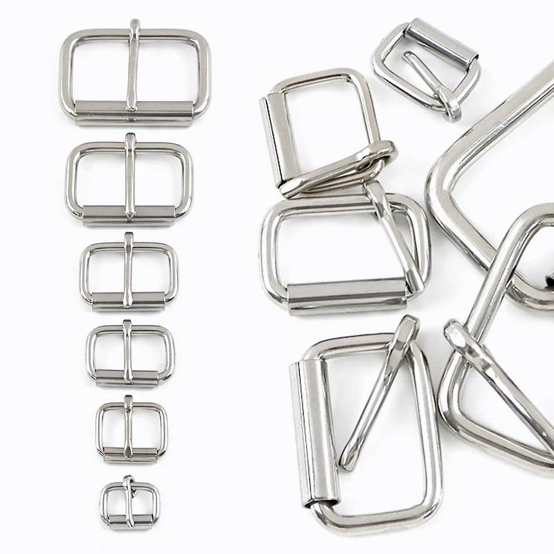 

3/5Pcs Stainless Steel Roller Buckles Belts Hardware Pin Buckle For Bag Leather Belt Strap Backpack Shoe Dog Collar Accessories
