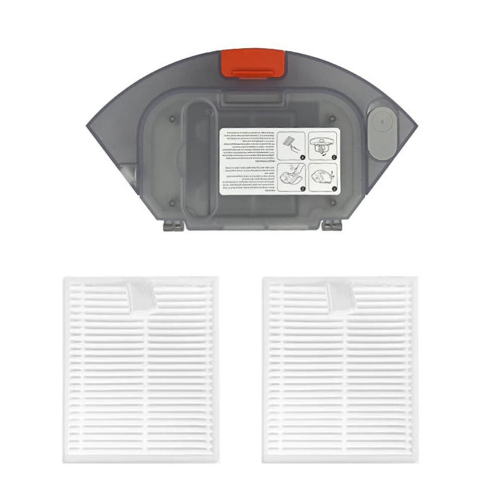 

A61T-2 in 1 Water Tank Dust Box for Xiaomi Mijia E10 E12 B112 Robot Vacuum Cleaner Spare Parts Hepa Filter Accessories