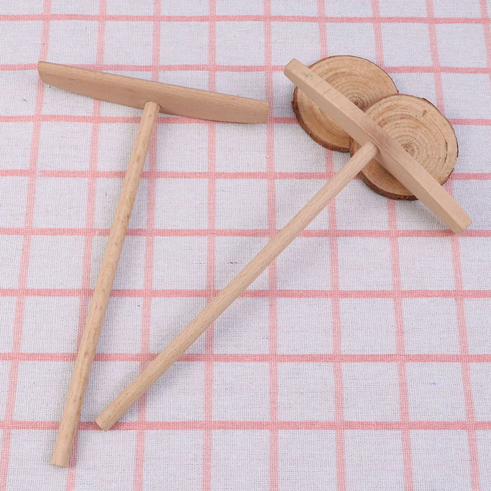 

4PCS Wooden Putt Smooth Beechwood Baking Tools Crepes Pancakes Kitchen Gadgets Reusable Solid Putter Cake Making