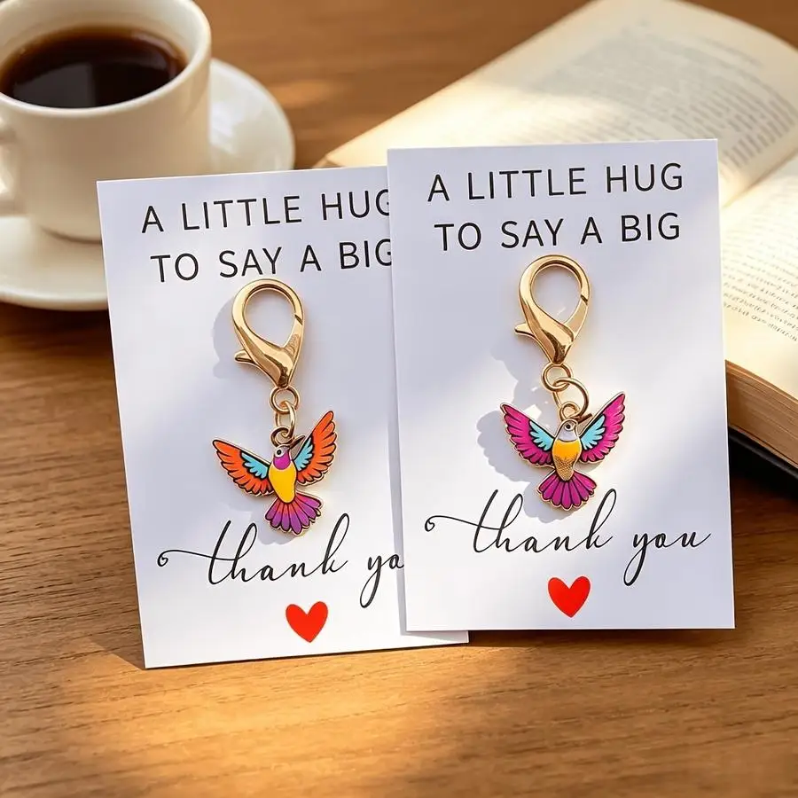 1/5/10/20/50/100pcs of Exquisite Hummingbird Pocket Hug Cards - Perfect for Hummingbird Lovers, an Ideal Thank You Gift for Best