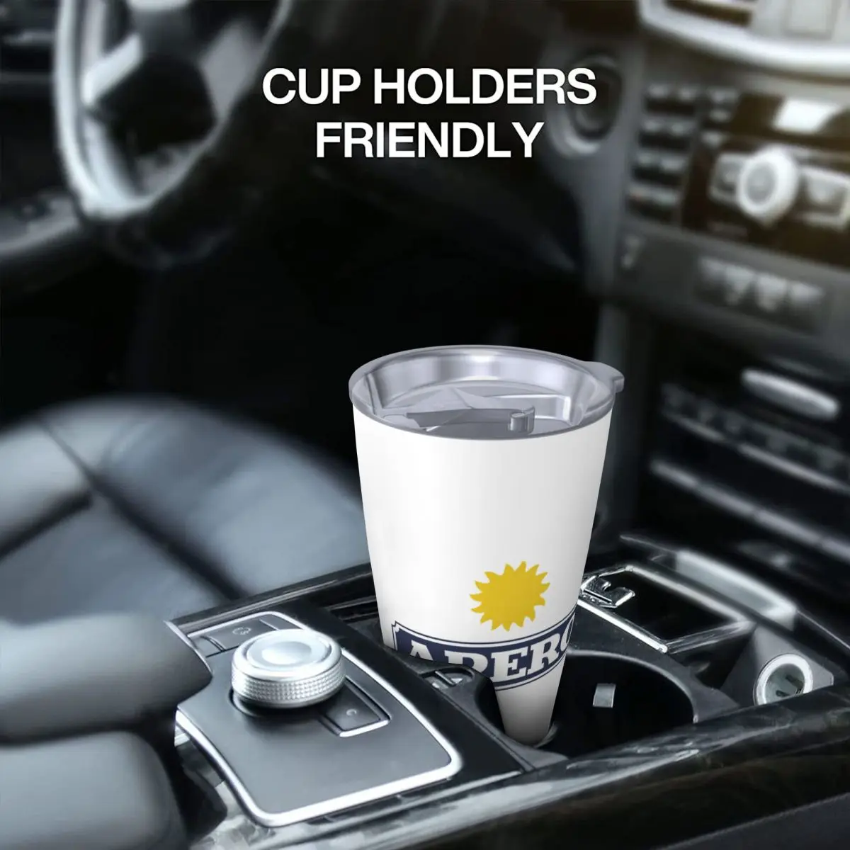 Aperitif Apero Stainless Steel Tumbler Vacuum Insulated Mugs Thermal Cold Cup Straw With Lid 20oz - view 5