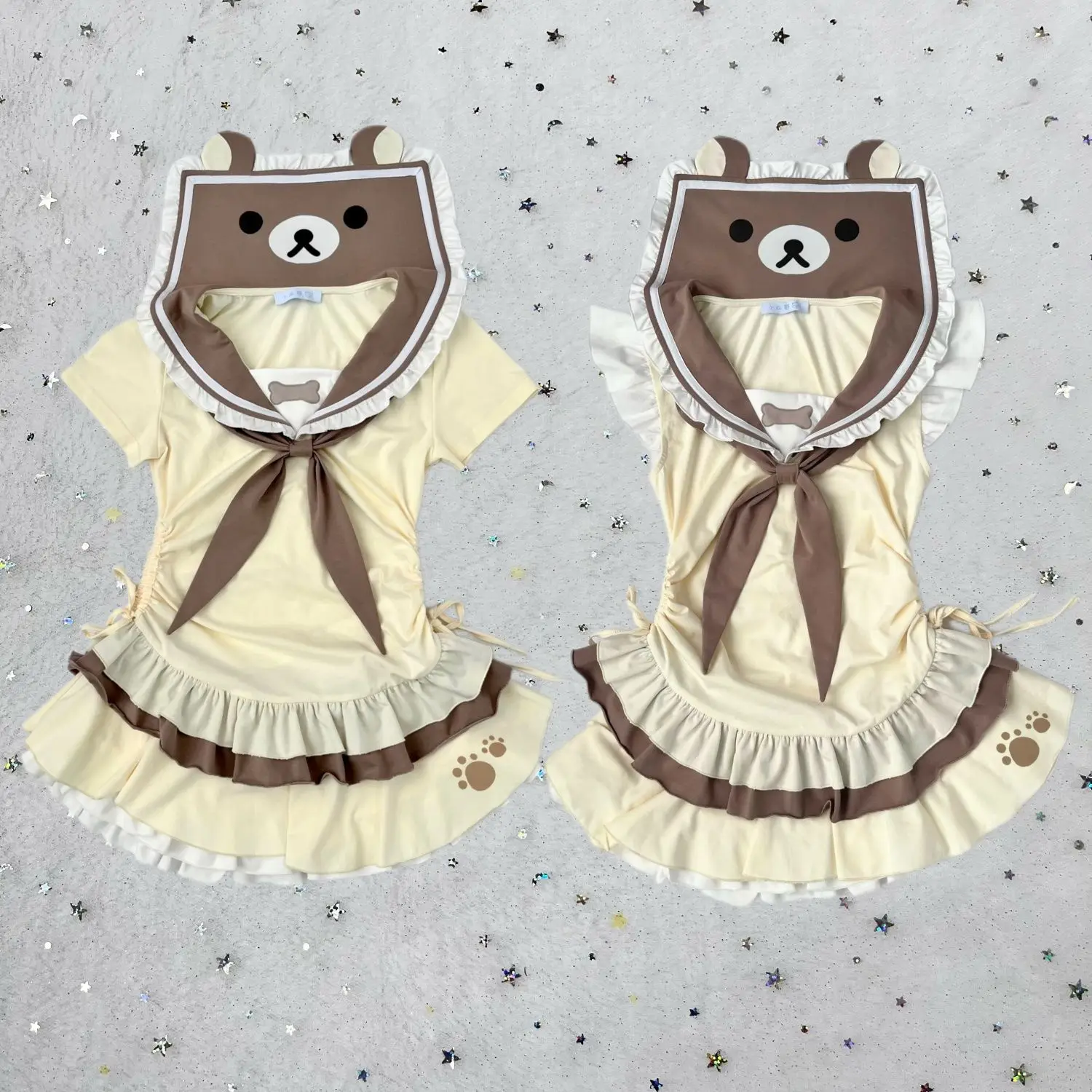 

Rilakkumas Kawaii Dress Anime Cute Cartoon Y2k Girl Casual Short Skirt Short Sleeve Summer Student for Girls Birthday Gifts Toys