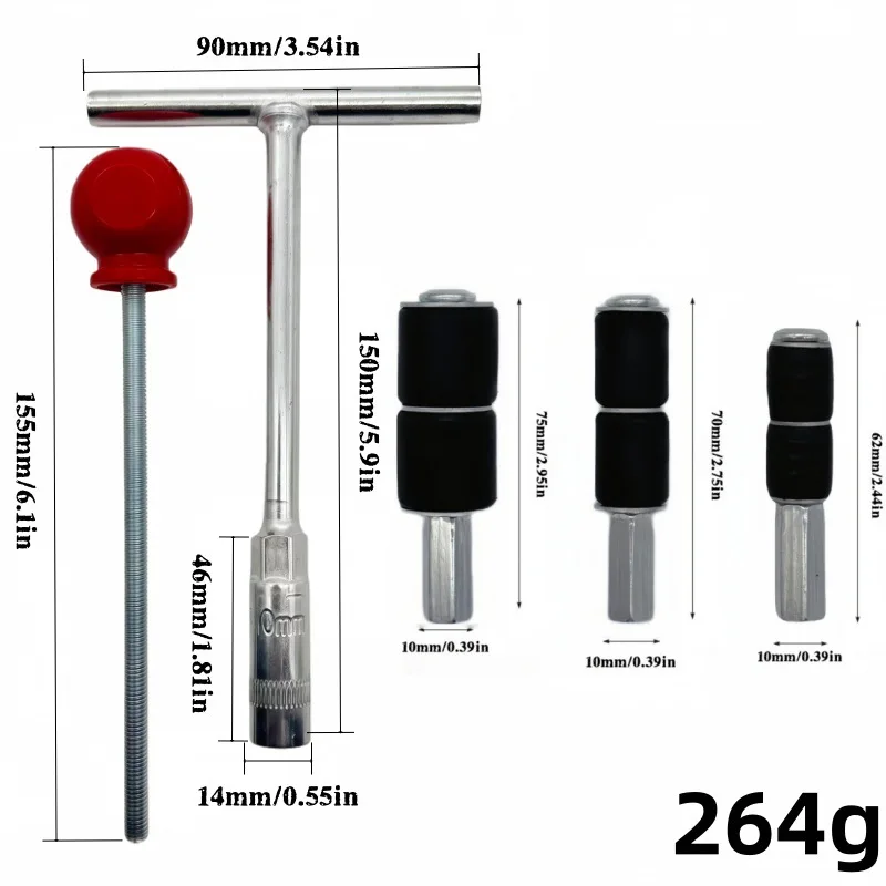 Water Stop Needle Set, Quick Pipe Water Blocking Tool. It blocks water by squeeze expansion, equipped with a T‑shaped handle