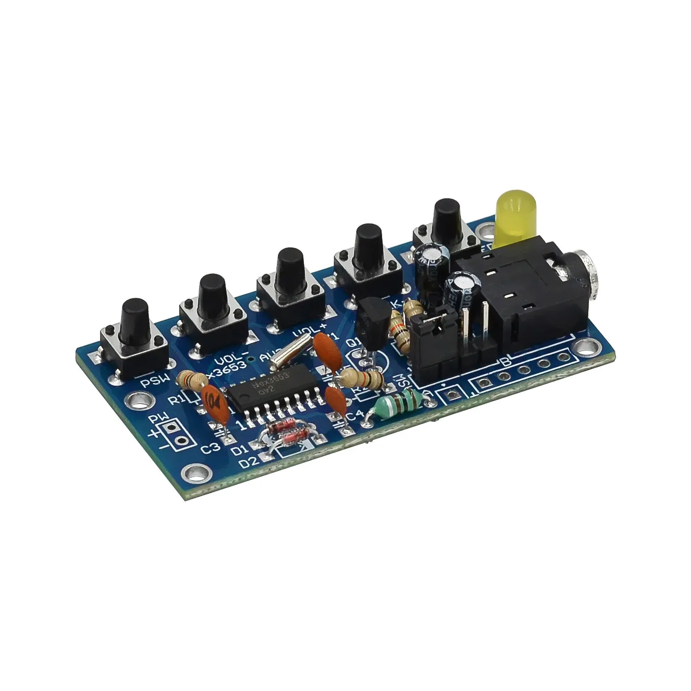 DIY Electronic Kits Wireless Stereo FM Radio Receiver Module PCB  76MHz-108MHz DC 1.8V-3.6V