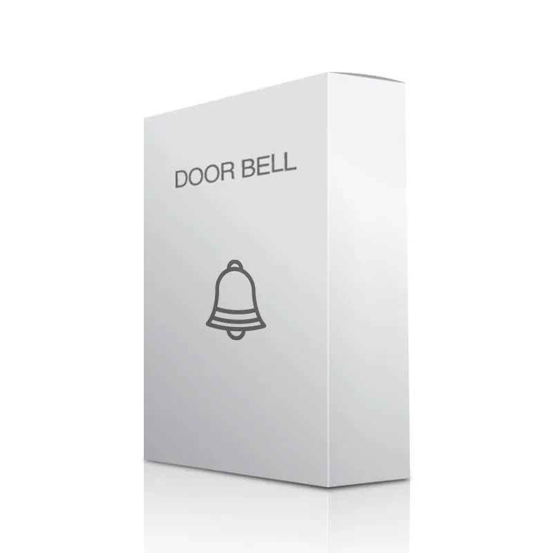 12V Hard Wired Doorbell For For Battery Free 90dB Clear Chime ABS Plastic For Wall Mount For Home Office For Access Control