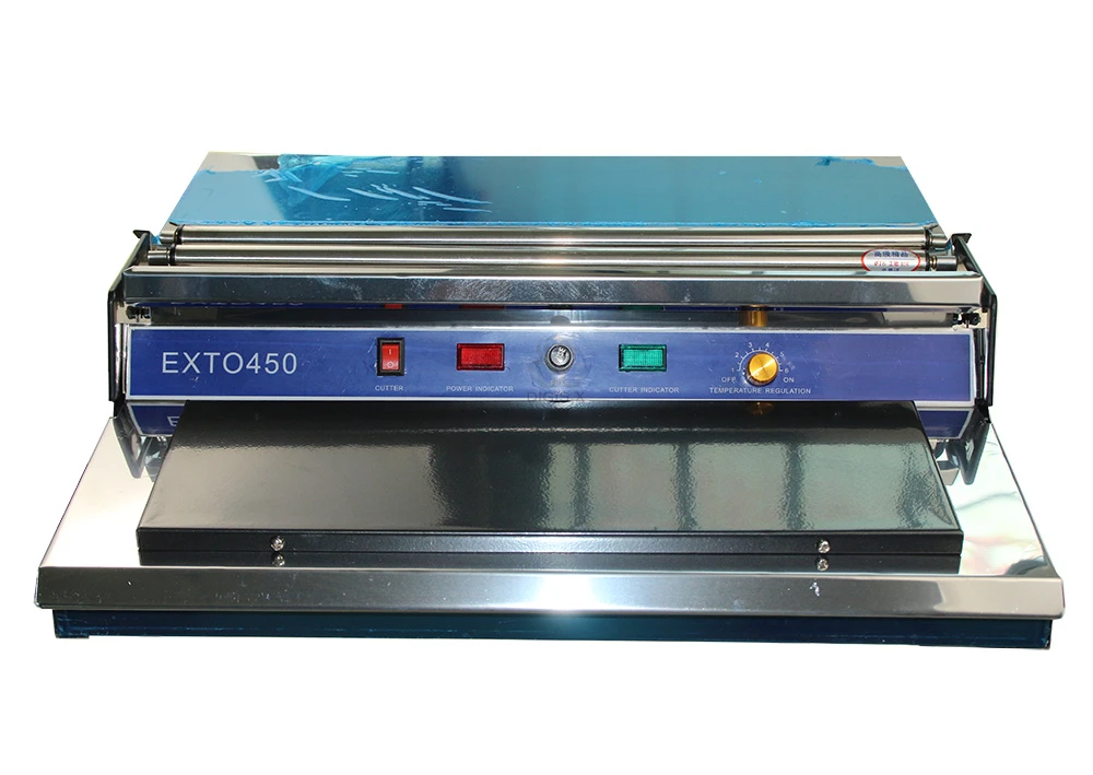 Manual Transparent film wrapping machine manual wrapping machine for meet, fruit, food HW-450