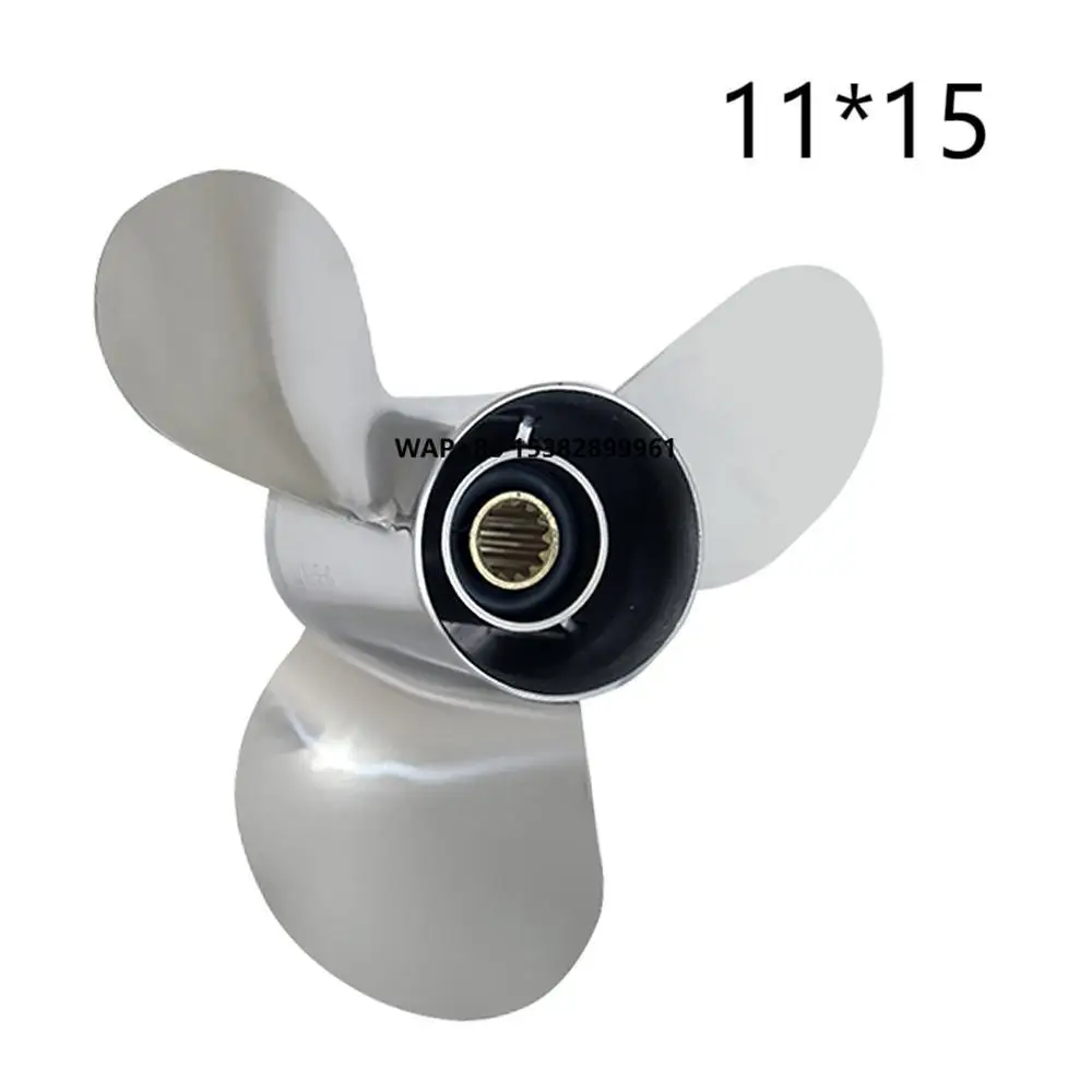 

663-45943-01-El Stainless Steel Outboard Propeller 11x15 for 25Hp 30Hp 40Hp 48Hp 50Hp