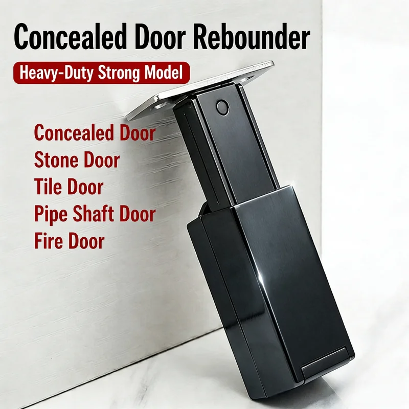 Hidden Door Push Opener, Strong Magnetic Rebound Device, Heavy Duty Touch Catch for Invisible Cabinet & Fire Access Door