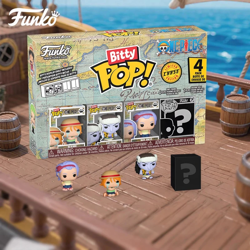 FUNKO POP「ナミ 3点セット + ランダム1点 ブラインドボックス」アニメアクションデスクトップデコレーションオーナメントモデルおもちゃコレクタブルモデル