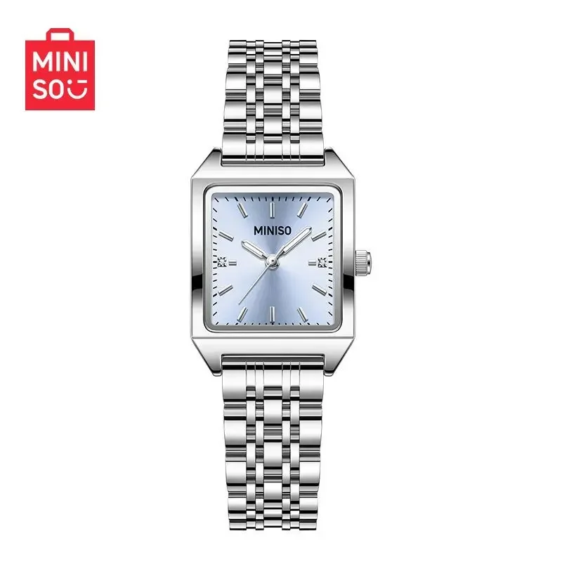 Genuine Miniso New Retro Square Watch Fashion Waterproof Quartz Watches