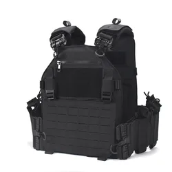 Chaleco táctico de liberación rápida para hombre, portador de placa para caza, aparejo para el pecho, chalecos de armadura de combate, chaleco Airsoft de entrenamiento CS para exteriores