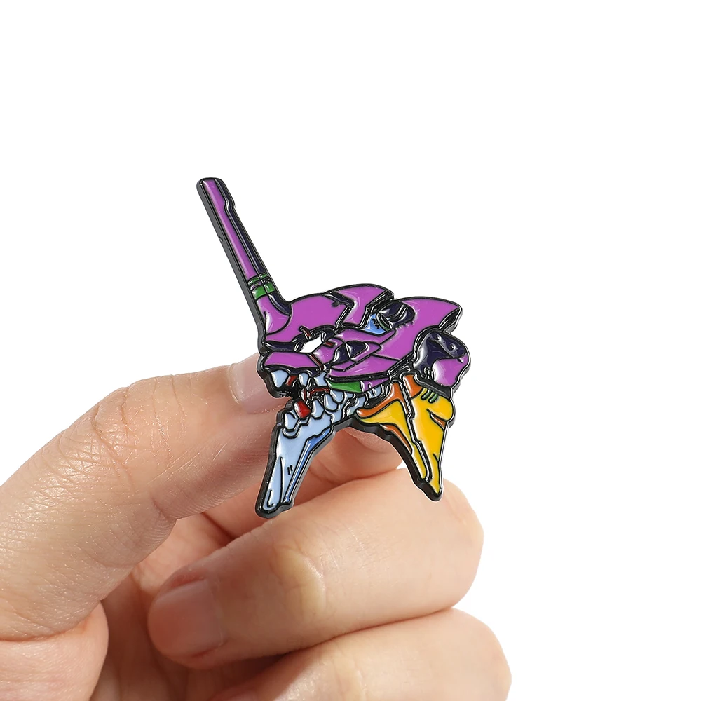 Berserk First Machine EVA-01 Brooch Anime Badge Fashion Enamel Pin Clothing Hat Accessories Popular Accessories Gift