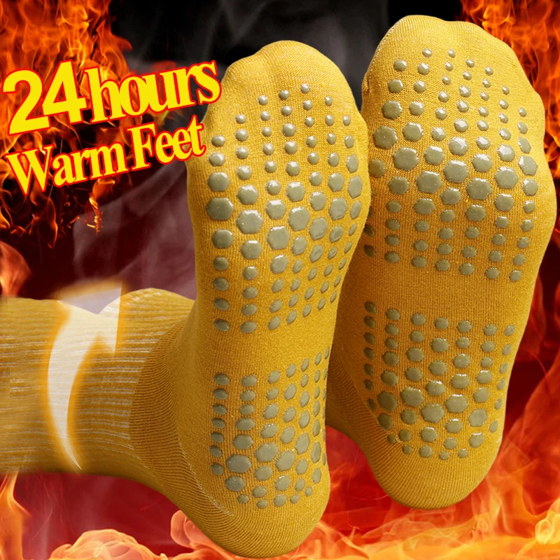 Slimming Health Care Heating Socks Winter Warm Magic Self-heating Elastic Sock Foot Massage Thermotherapeutic Socks Men Women