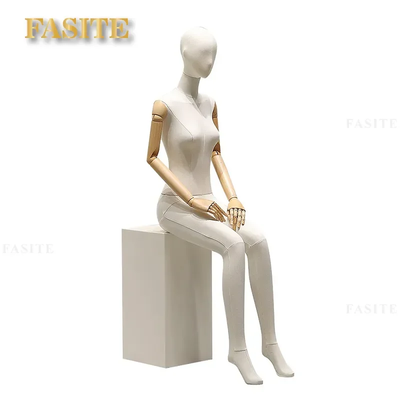 For Clothing Store Display Women Full Body Mannequin Flat Shoulder Pendant Hand Dummy Model Window Showroom Props Realistic