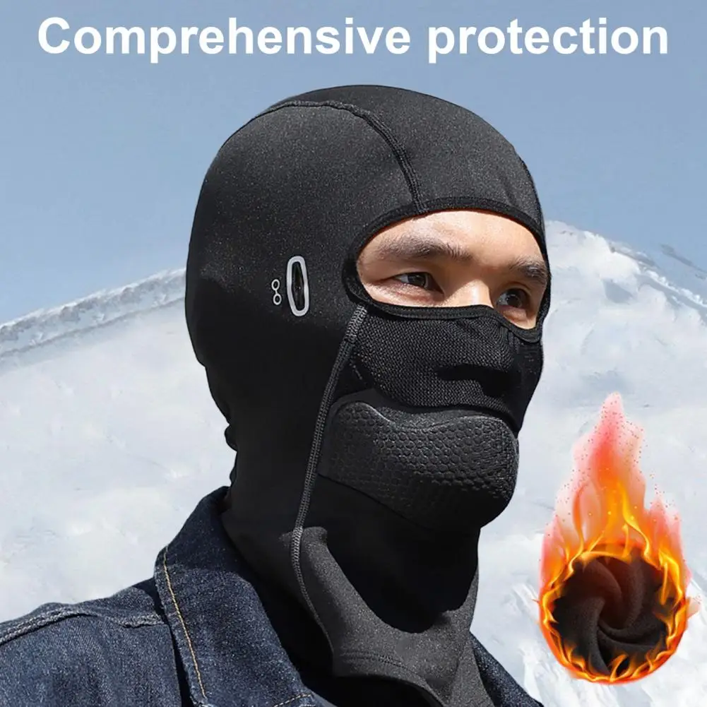 

Face Guard with Glasses Holes Windproof Winter Cycling Face Guard for Men Women 3-in-1 Weather Full Cover Neck Gaiter Balaclava