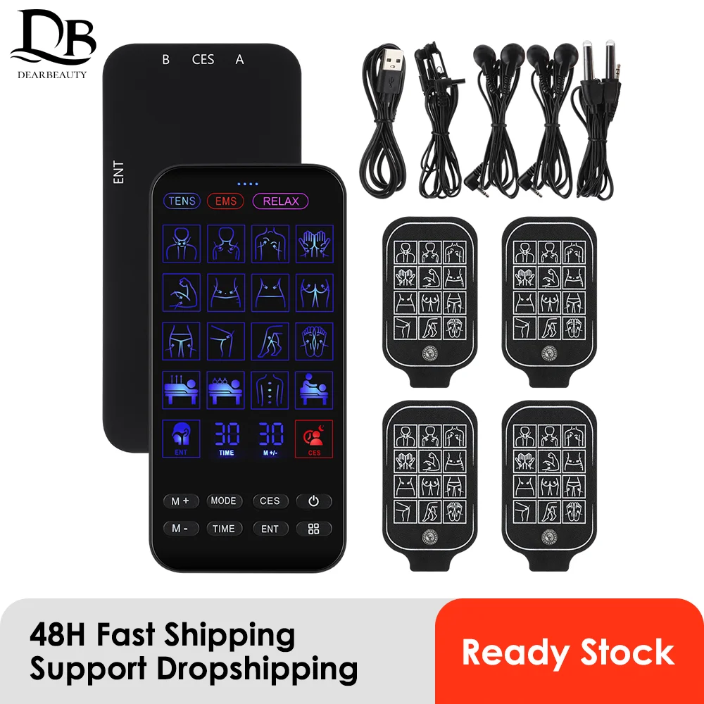 

EMS Machine & TENS Massager,Dual Channel Electro Muscle Stimulator for Pain Relief, Body Shaping,Muscle Recovery,Portable Device