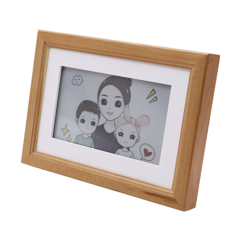 

Custom 7.3inch Wood Full Color Solid E-Ink Screen Digital Photo Frame Display WIFI Communication Electronic EAS Systems