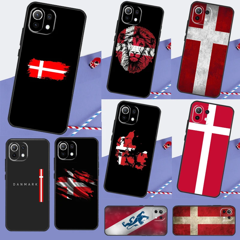 Denmark Flag For POCO F5 X3 X4 X5 Pro F3 F4 GT M5s C40 Case For Xiaomi 13 12 Lite 12X 11T 12T Pro Cover