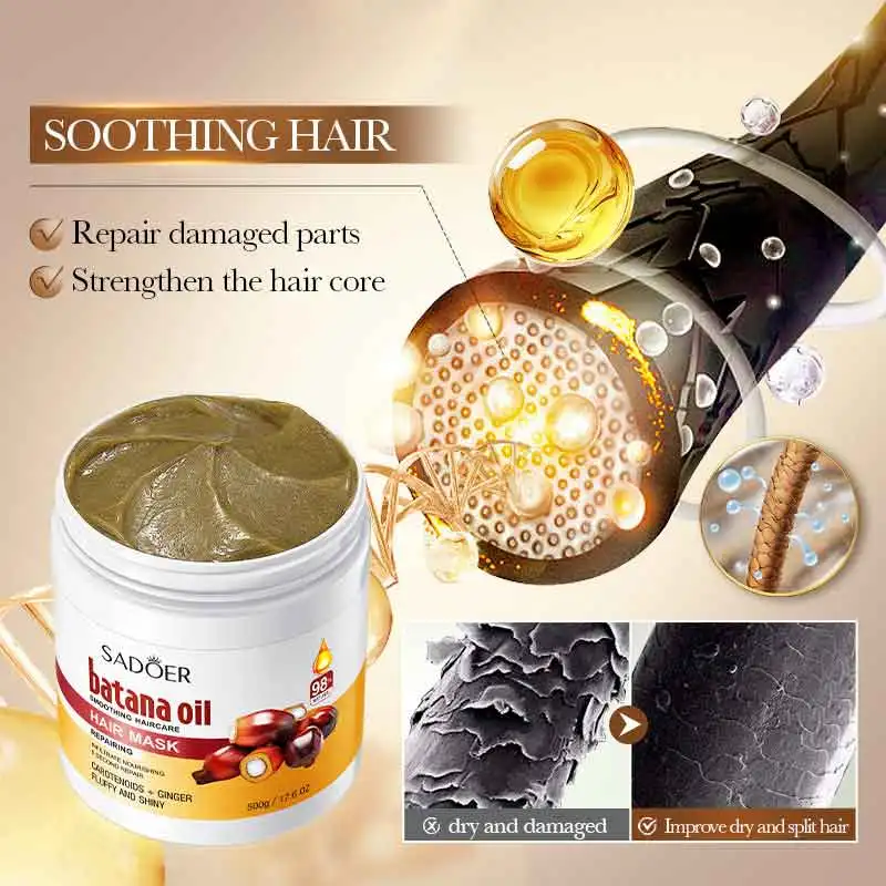 Natural Batana Oil for Healthy Hair Treatment Oil Enhances Hair for Men Women Enhances Anti Hair Break Conditioner