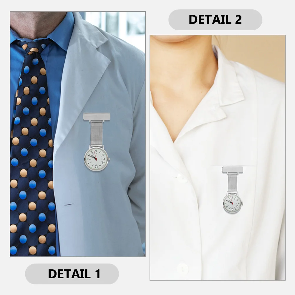 2 pcs Metal Pocket For Doctor Nurse Portable Medical Gift Smooth Precise Time Nurse Watch Men Women Pocket Watch Gift