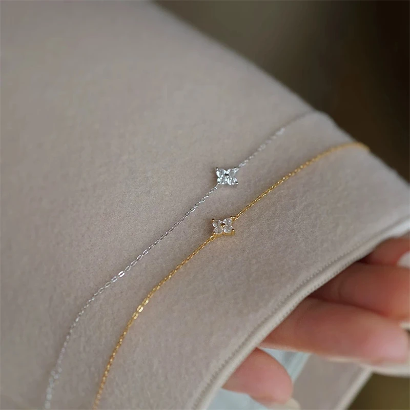 Fashion New Flower Crystal Bracelet for Women Original Design Stainless Steel Korean Bracelet Luxury Jewelry Accessories Gift