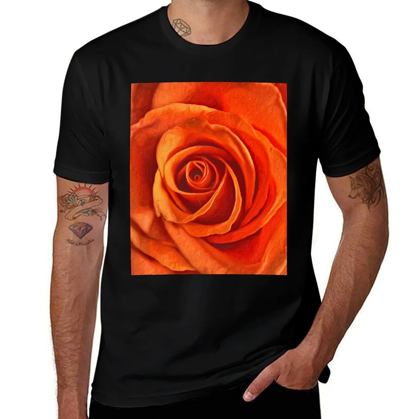 

Center of a Rose 1 T-Shirt blanks tees anime cotton graphic tees funny t shirts men