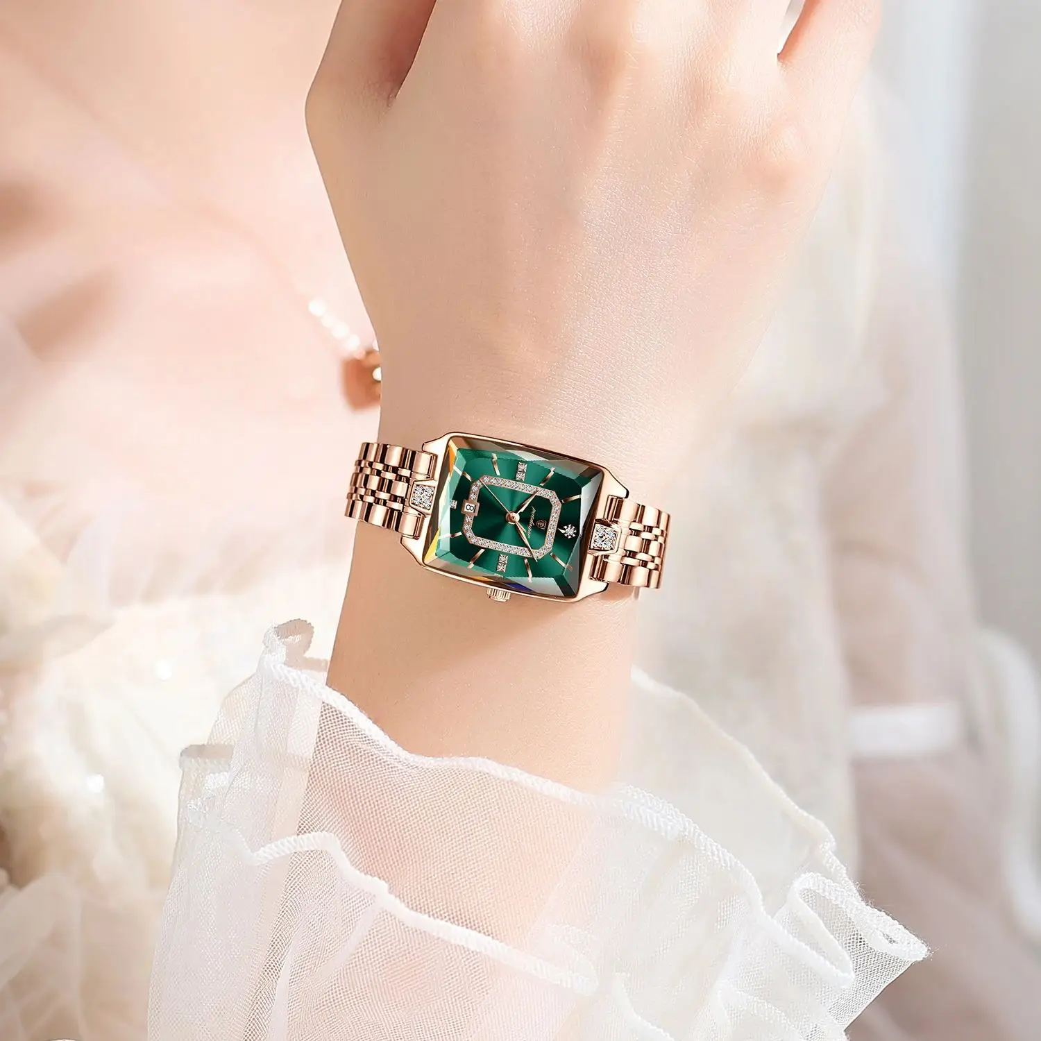 POEDAGAR модные роскошные женские часы водонепроницаемые женские наручные часы с датой из нержавеющей стали изысканные элегантные кварцевые часы для женщин