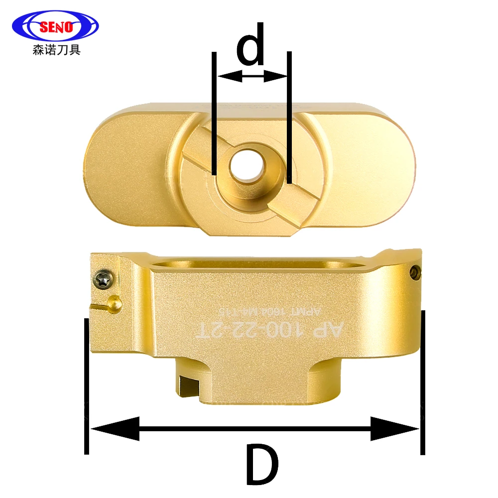 SNEO AP SE Milling Cutters Tools KM12 400R 50 22 27 Right-angle Two-edged Bridge Type Aluminum Alloy Milling Cutter Cutter Head