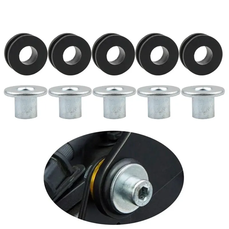 

10 шт. мотоцикл для модифицированной резиновой шайбы, амортизация, общий резиновый болт с пряжкой, болт в сборе, предохранительная накладка давления