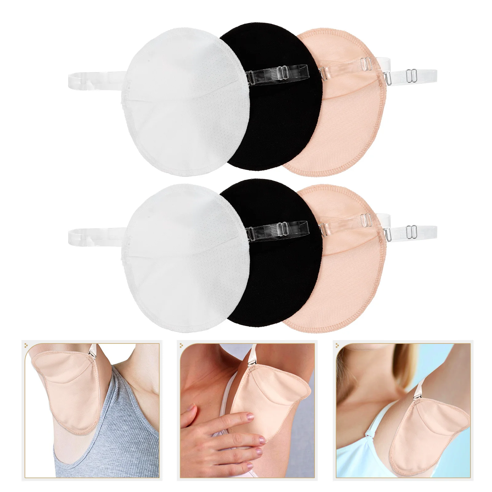 

1pcs Underarm Sweat Pads Washable Reusable Absorbent Armpit Pads For Women Daily Use Anti-Stain Sweat Protection