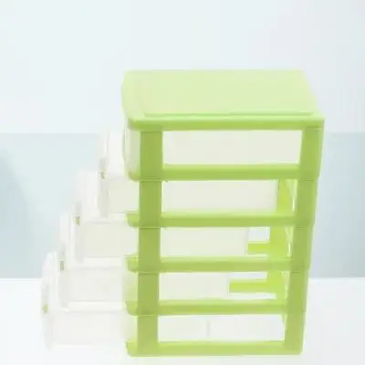 

5 Tier Desk Storage Organizer Clear Plastic Drawer Unit Multi Functional Desktop Organizer for Office Home Jewelry Accessories