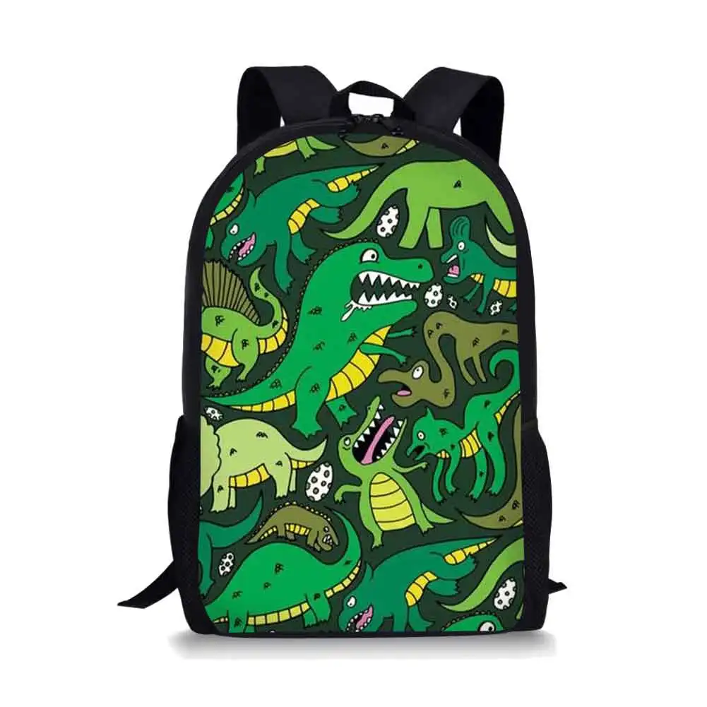 Mochila escolar con patrón de dinosaurio de dibujos animados para niños, morral escolar de moda para niños, adolescentes, niñas, bolsa de libros multifuncional