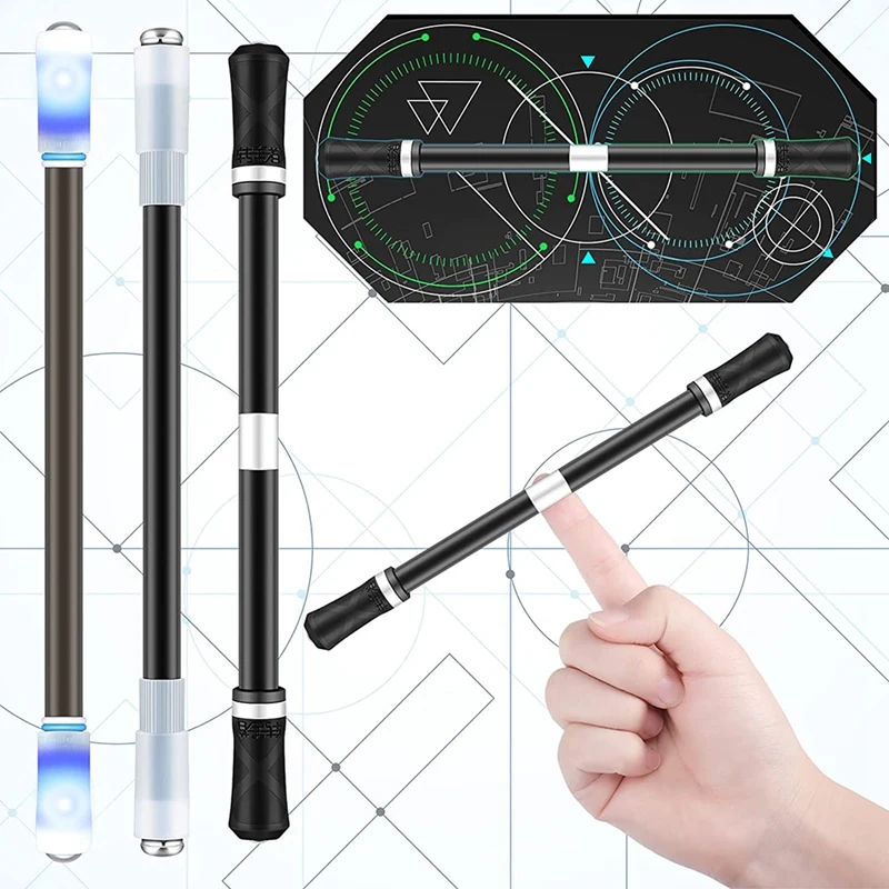 3 Pieces Spinning Pen Finger Pen Gaming Spinning Pen Mod Student Like Fidget Pen Finger Rotating Pens For Students,Kids