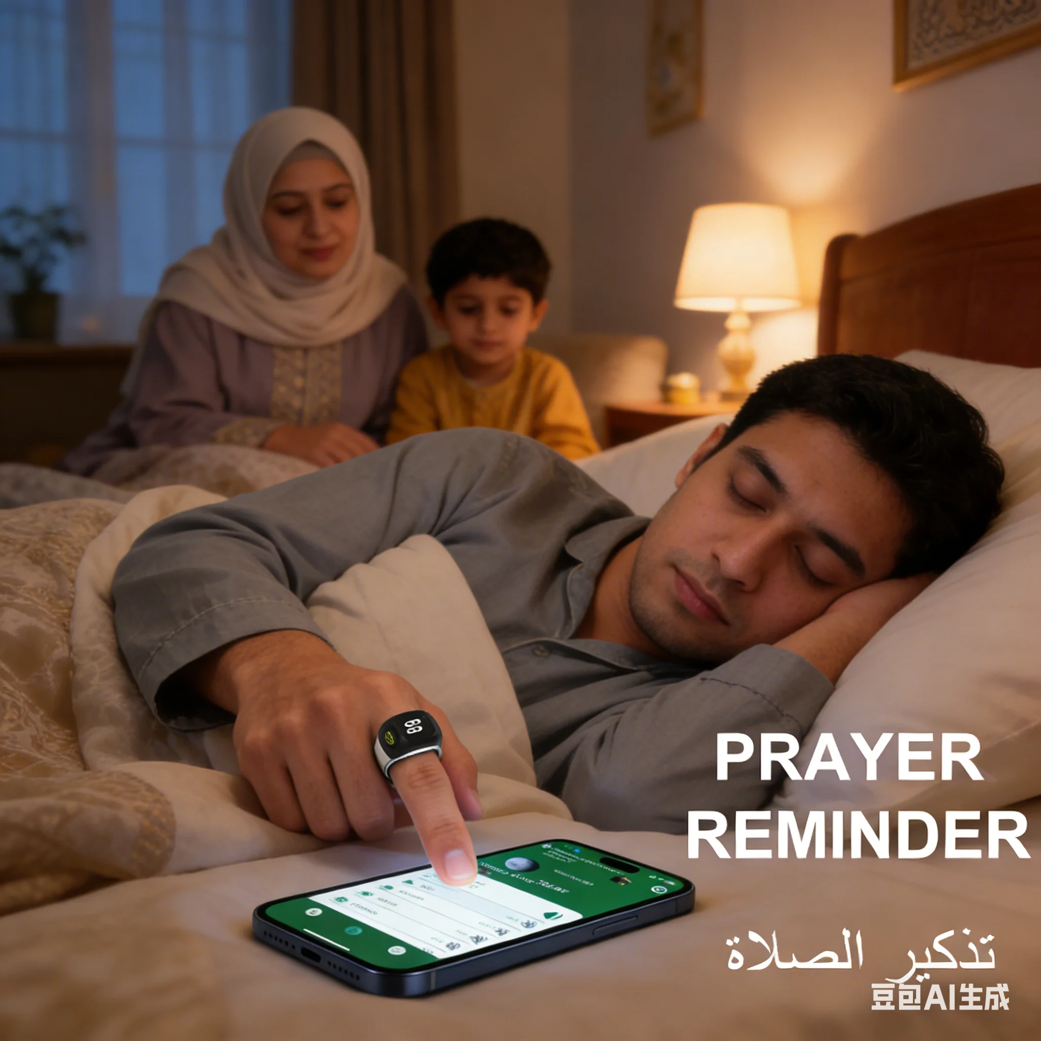 

Умный цифровой счетчик-тасбих для мусульман: кольцо-счетчик для зикра, цифровое напоминание для ежедневных молитв, умное кольцо