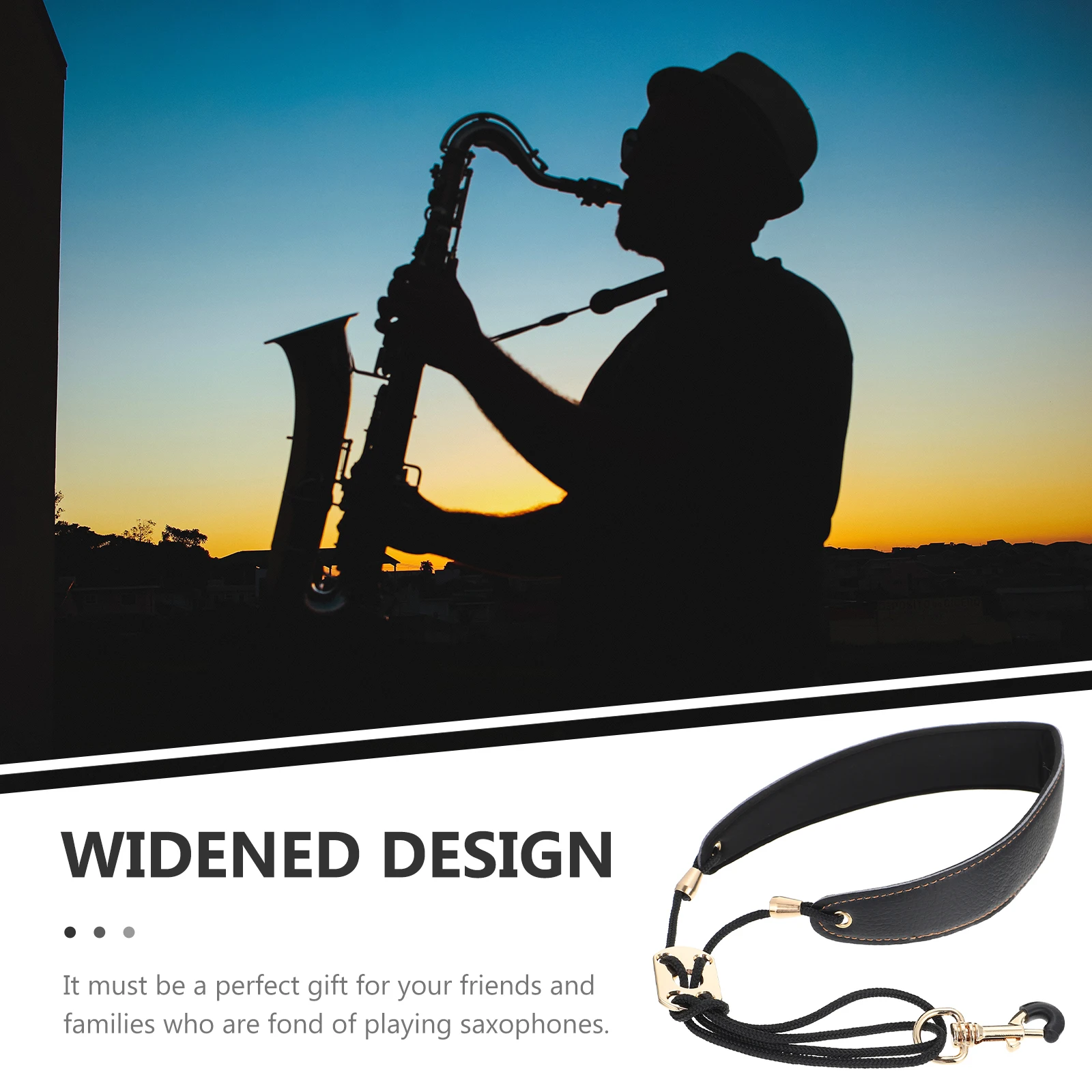 

Saxophone Neckband Alto Strap Shoulder Harness Straps for Saxophones Belt Tenor