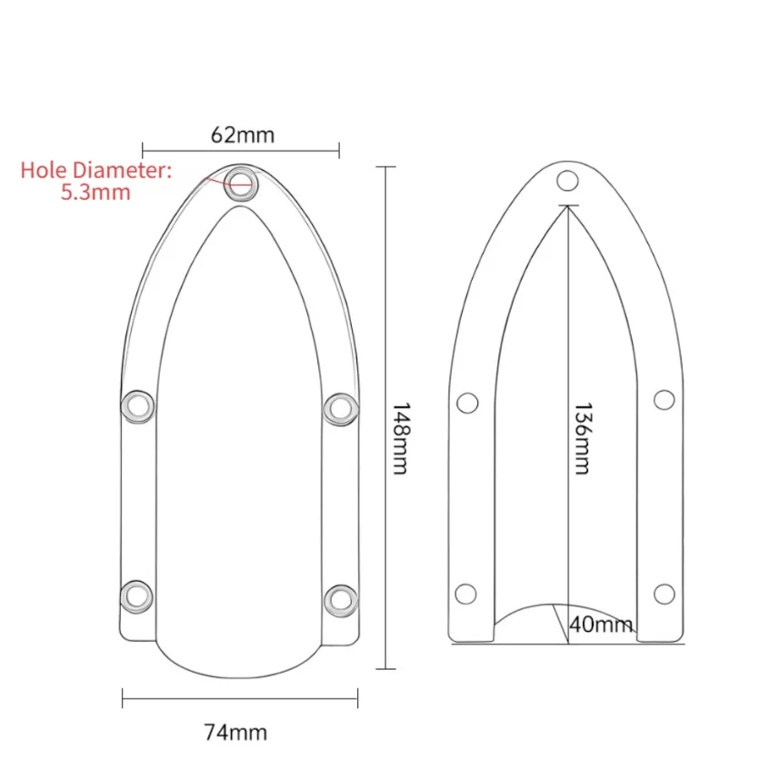 Boat Water Outlet Cover Clamshell Design Deflector For Marine Yacht Drainage Ventilation System Protection Gear
