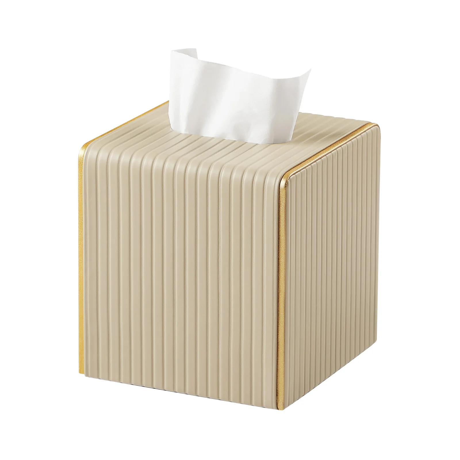 DSA Premium Sense Square Leather Carton Hotel Napkin Carton Home Bedroom Living Room Desktop Tissue Box High Value