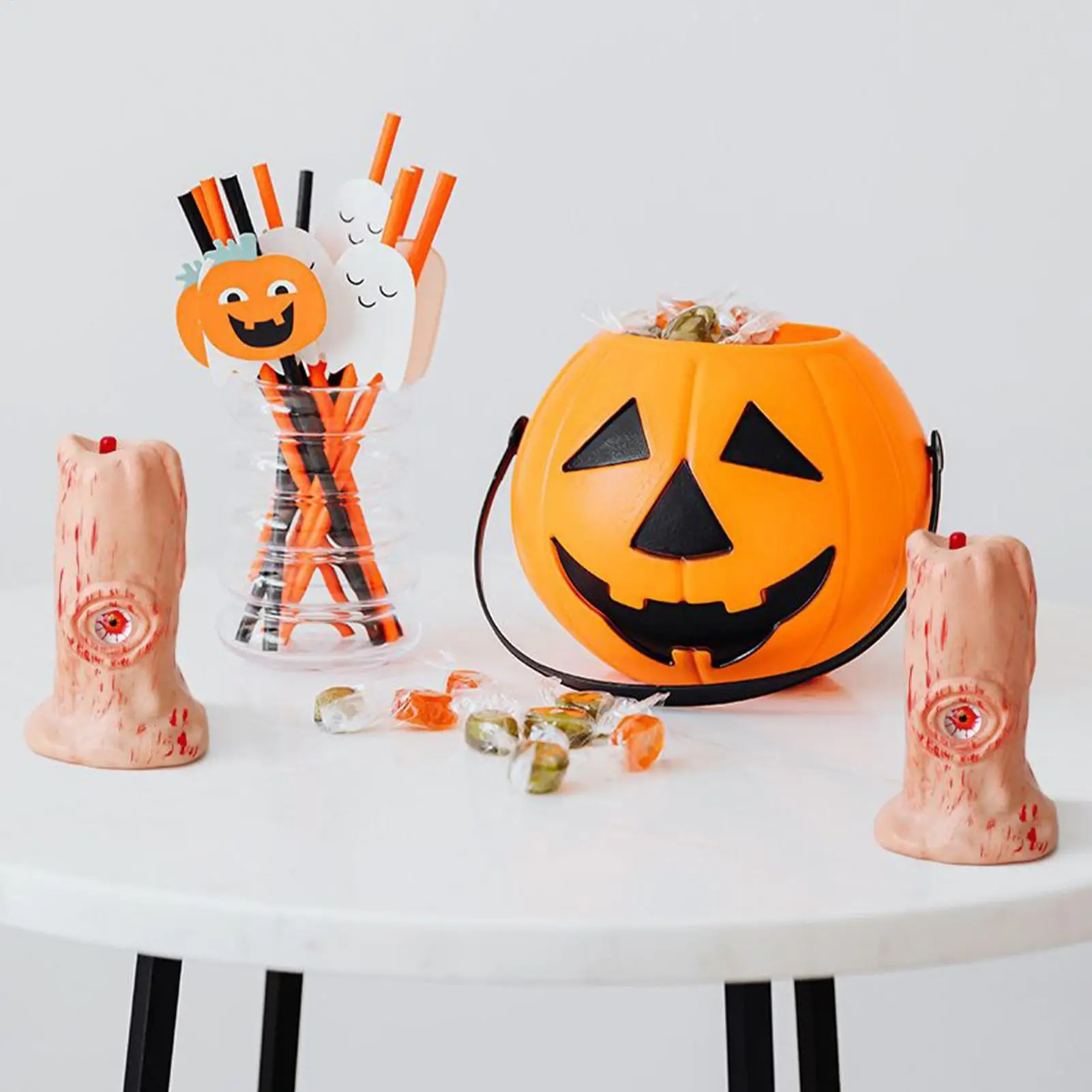 

Беспламенные свечи на Хэллоуин, свечи с полыми глазами, беспламенная лампа для глаз на батарейках, декоративный реквизит с кровяным глазом для