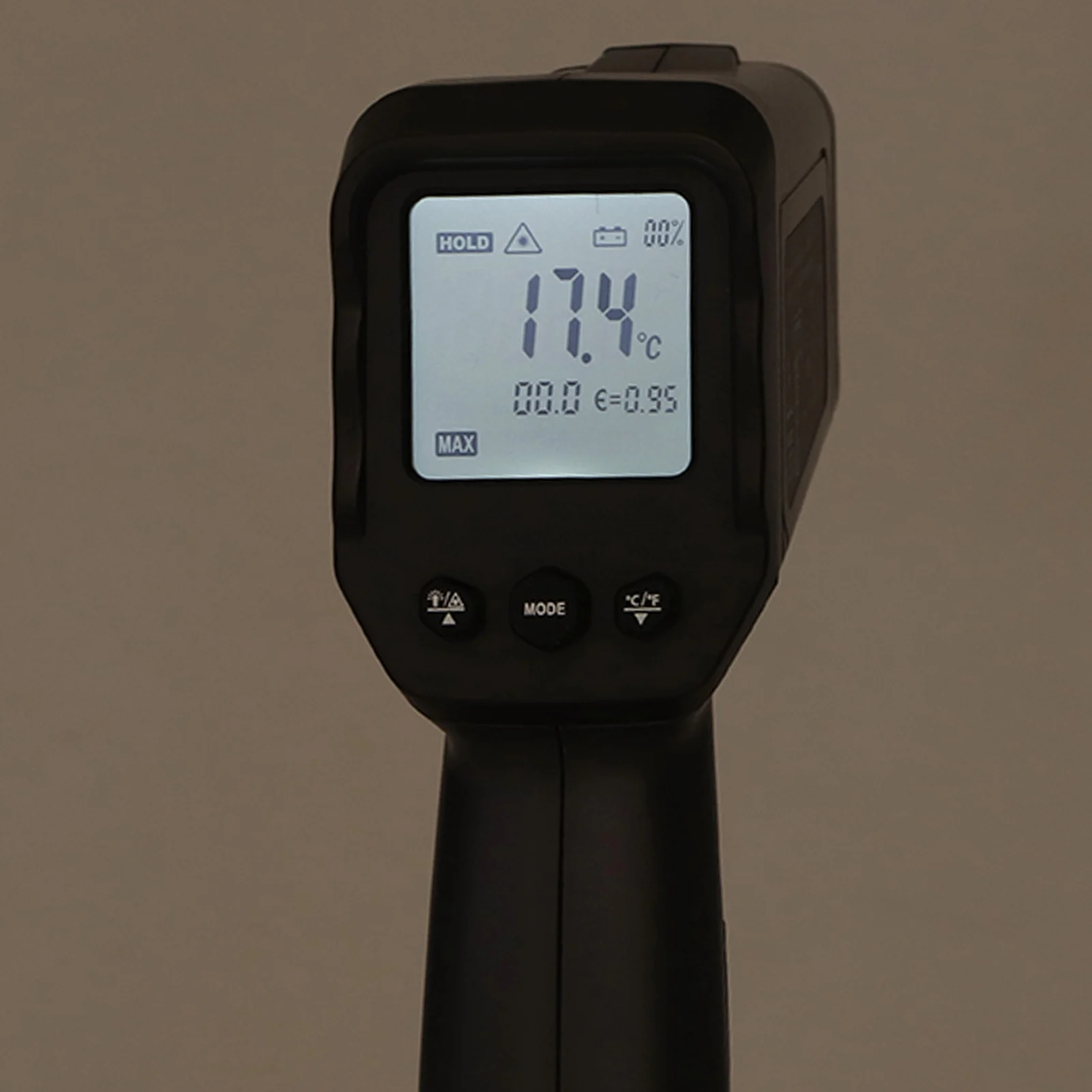 ‑50‑1600℃ Handheld Thermometer 12:1 50:1 Measured Distance Ratio LCD Display Heat Temperature Meter Gauge Gun