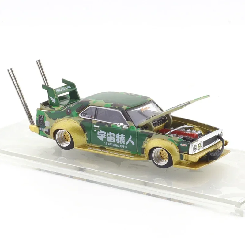 Xcartoys Pop Race 1/64 BAPE ครบรอบ 30 ปี Skyline รถยนต์, ความดันโลหะหลอมเหลวรุ่น, ของเล่นเด็ก, คริสต์มาส gi