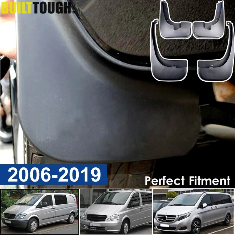 Mudflap for Mercedes Benz Vito Viano V Class 2006~2019 W639 639 W447 447 Fender Mud Guard Splash Flap Mudguards Accessories 2011