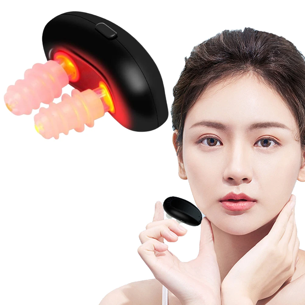 Cordless Red Light Nasal Therapy Device Infrared Rhinitis Machine Low Frequency Pulse Nose Massage for Improve Nasal Ventilation