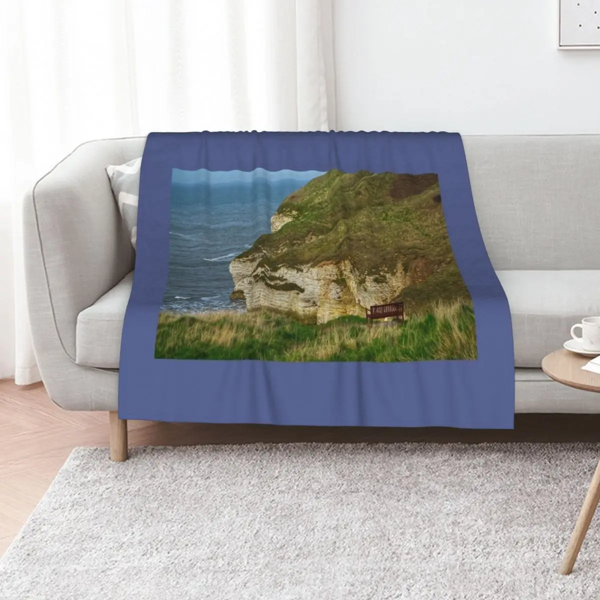 Bempton Cliffs View Throw Blanket Luxury Thicken Loose Sofas for sofa Heavy Blankets