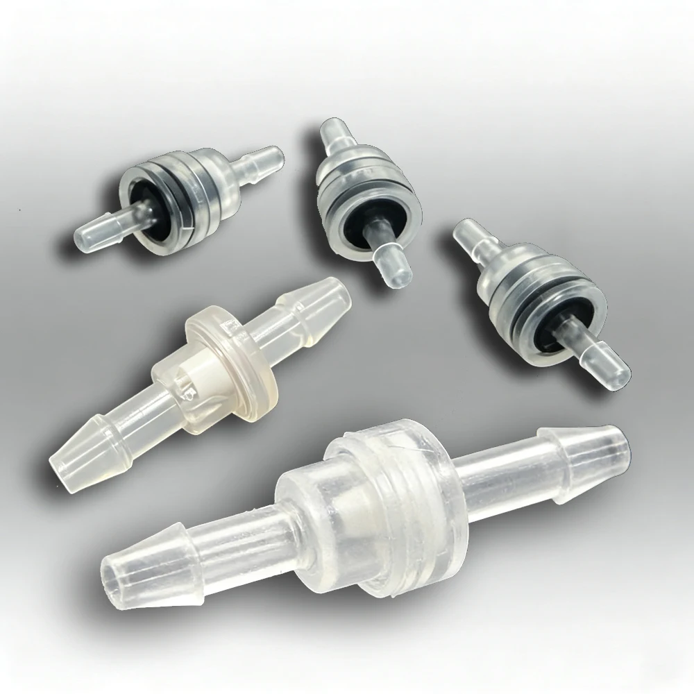 

10PCS PP Plastic Barbed Duckbill One Way Check Valves Chemical Resistant Non-Reversible Flow Direction for Fluids