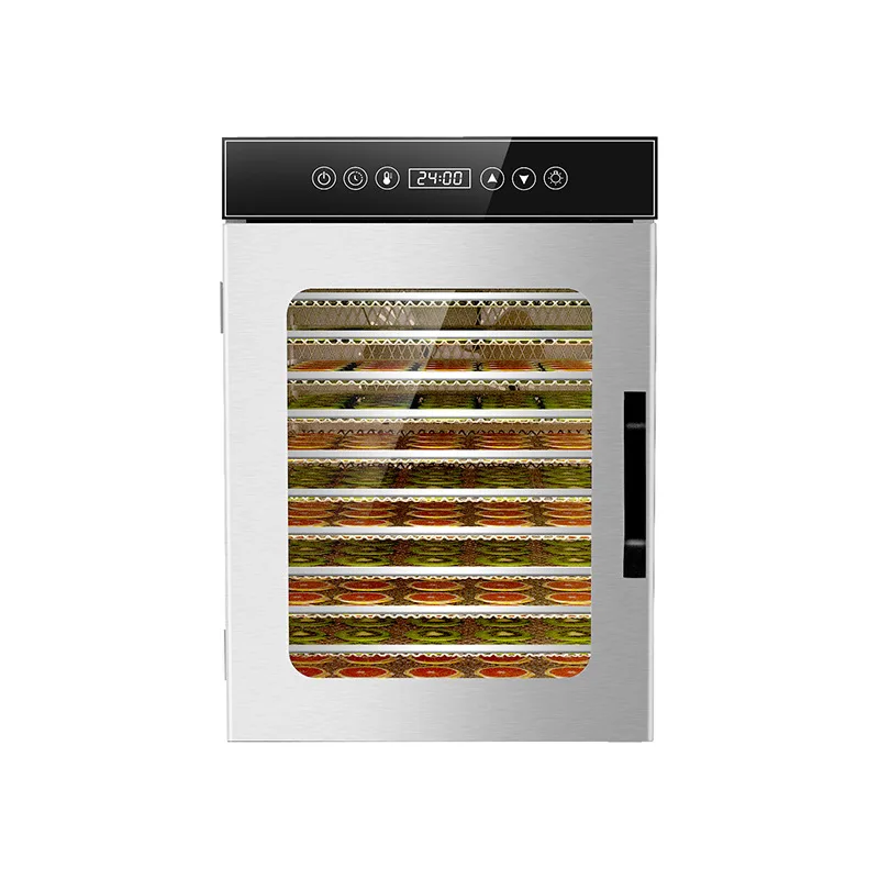 #￥12-Layer Food Dehydrator, Stainless Steel Electric Drying Machine with Smart Temp Control &Timer, Versatile Fruit MeatDryer fo