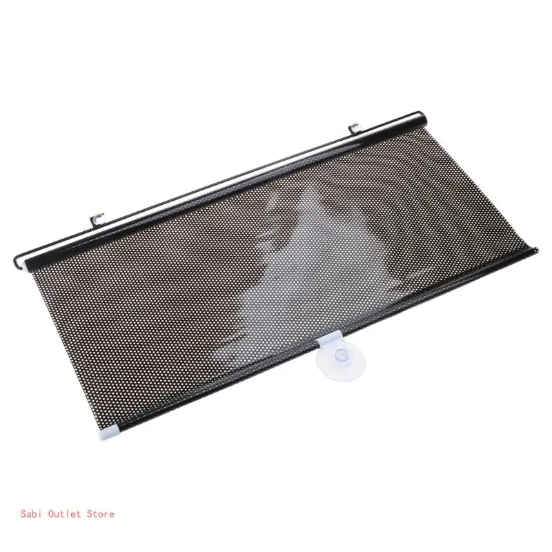 Auto Car Black Window Roll Blind Sunshade Windshield for Sun Shield Visor 58 x12