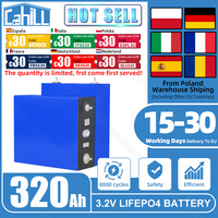 EU Stock Grade A 320AH Lifepo4 Battery 8000 Cycle 3.2V Lithium Iron Phosphate Rechargeable Cell DIY 12V 48V For RV Solar Camping