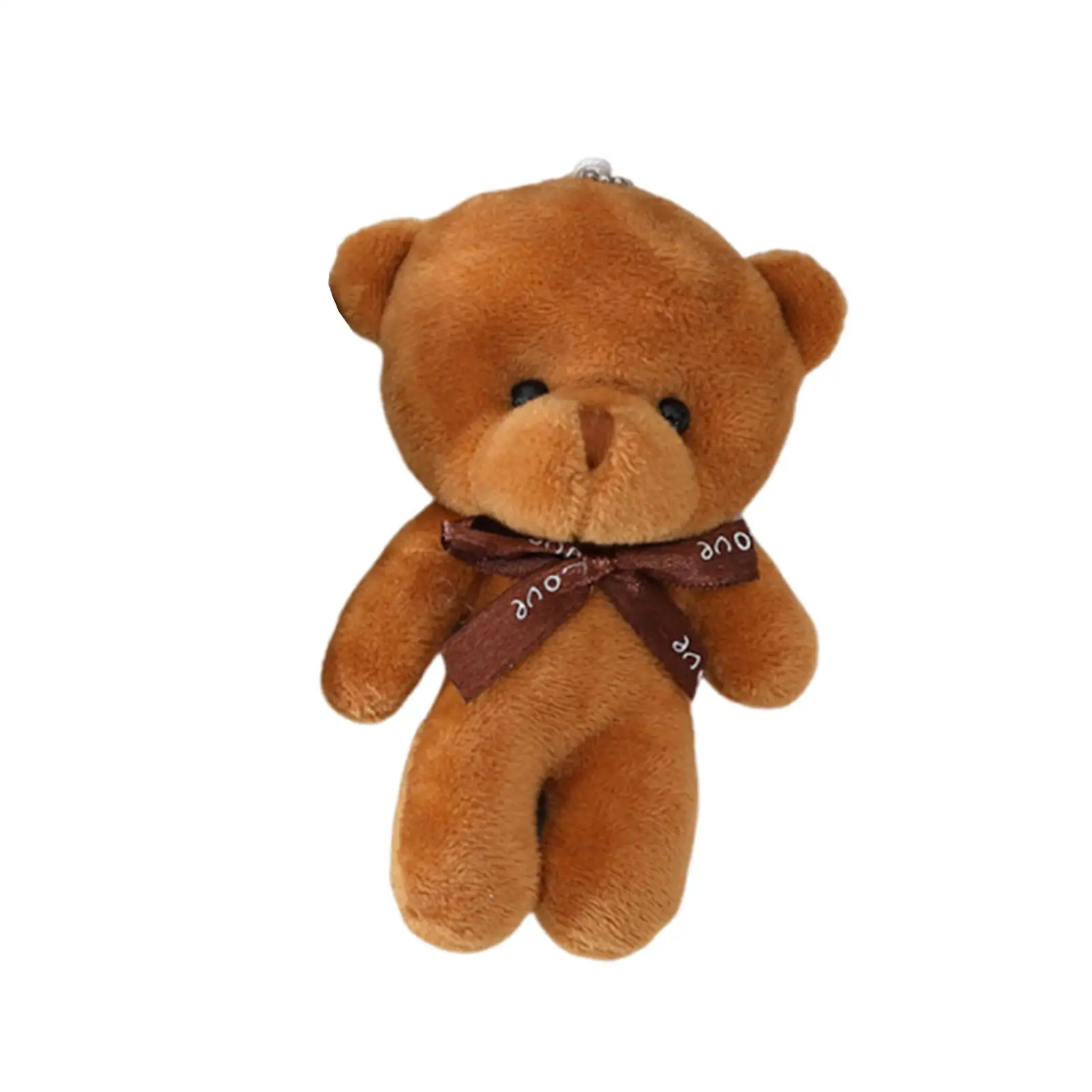 

Cute Plush Bear Stuffed Animal Keychain Plush Pendant for Girls School Bag Accessory Ornament