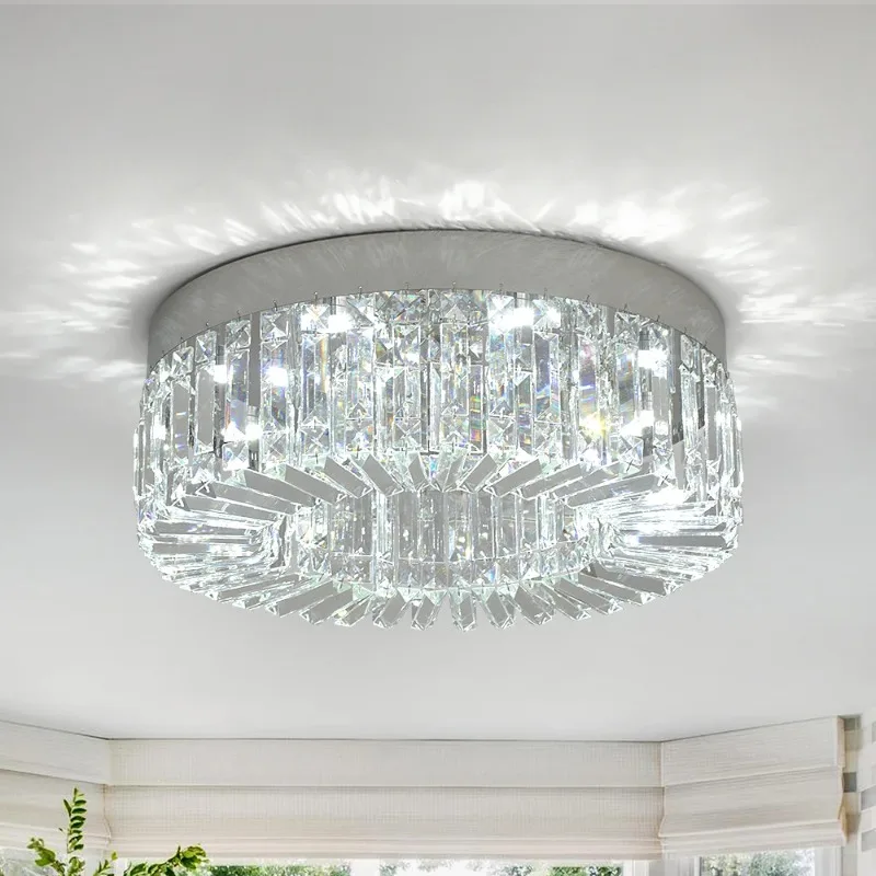 

Modern Luxury Gold Crystal LED Ceiling Chandelier for Living Room Decoration 40cm/50cm Diameter Lighting Fixture