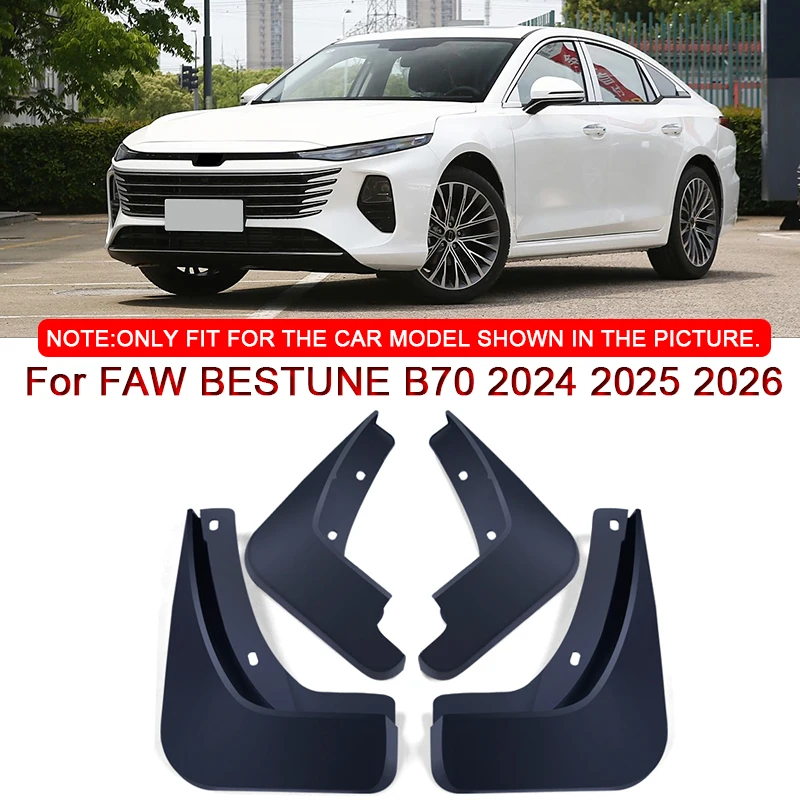 

For FAW BESTUNE B70 2024 2025 2026 Car Styling ABS Car Mud Flaps Splash Guard Mudguards MudFlaps Front Rear Fender Accessories